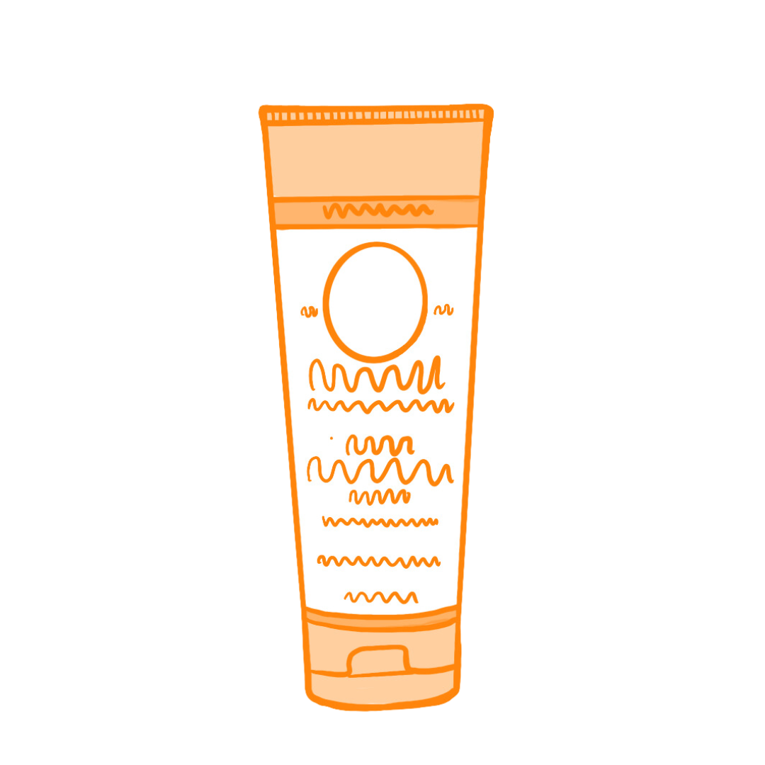 graphic design of an 8 oz bottle representing the Orange Tier